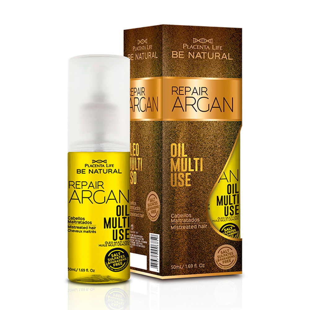 Aceite Multiuso Be Natural Óleo Repair Argán para Cabellos M