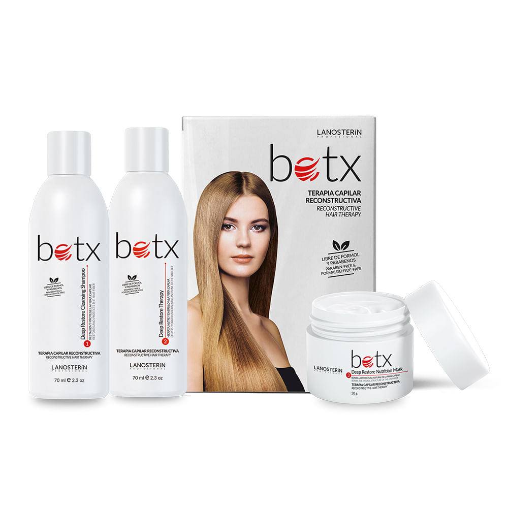 Botx Mini Kit Capilar Shampoo 70ml+ Acondicionador 70ml+ Tra