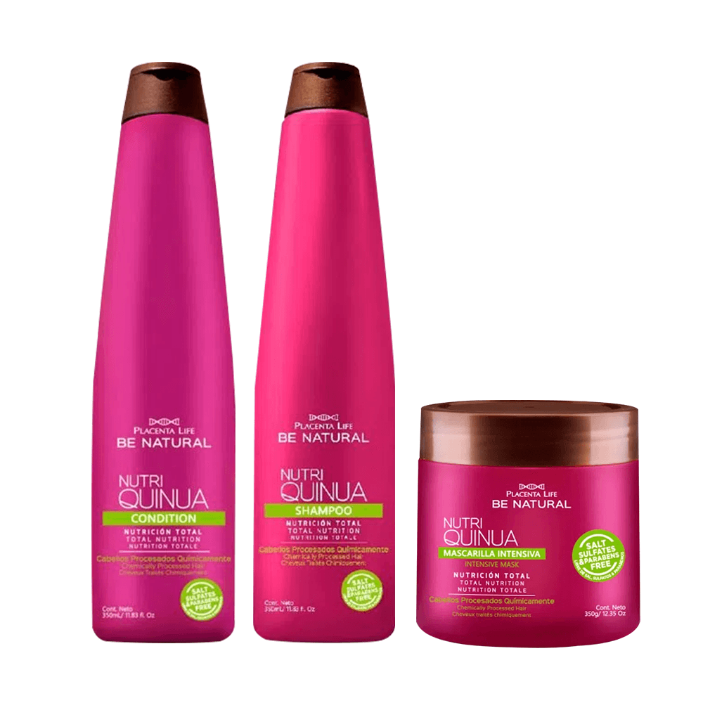 Pack Quinua Shampoo 350ml + Acondicionador 350ml + Mascarill