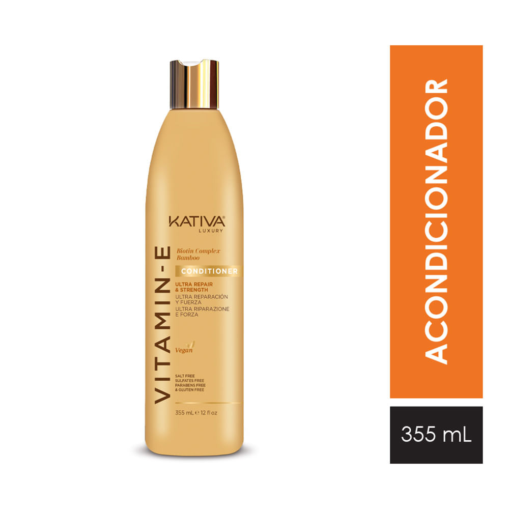 Acondicionador Vitamin E Biotin Complex Bamboo X 355 Ml Kati