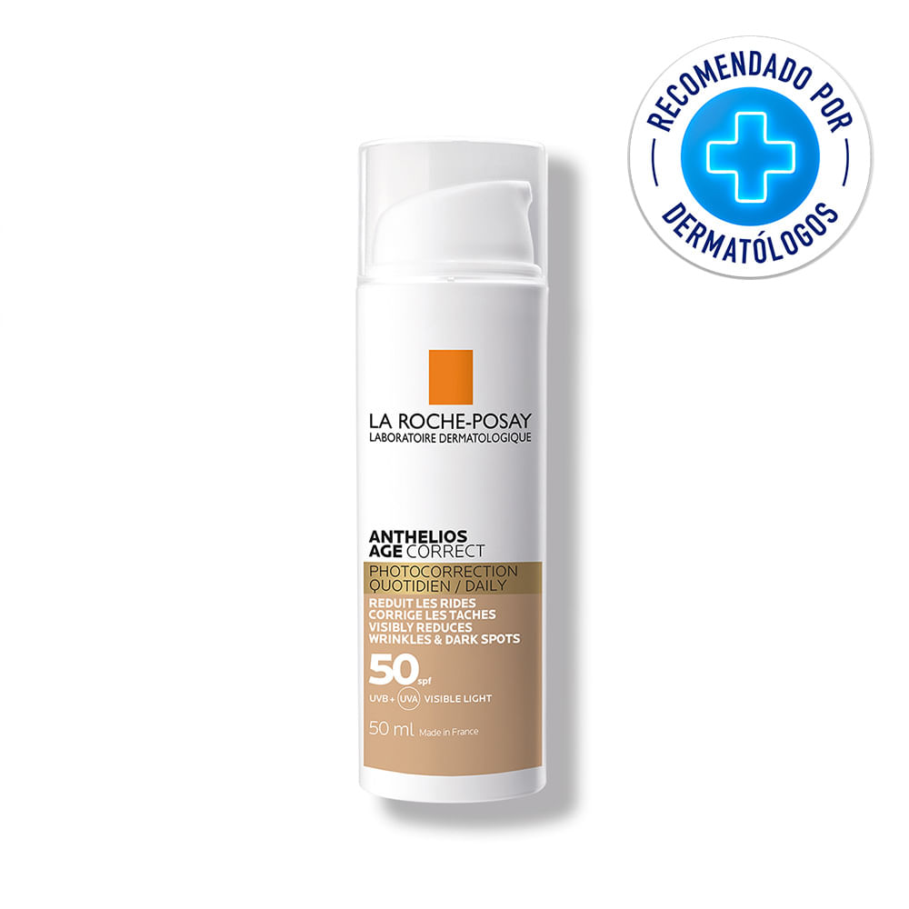 Bloqueador Anthelios UV Age Correct Color SPF50 50ml La Roch