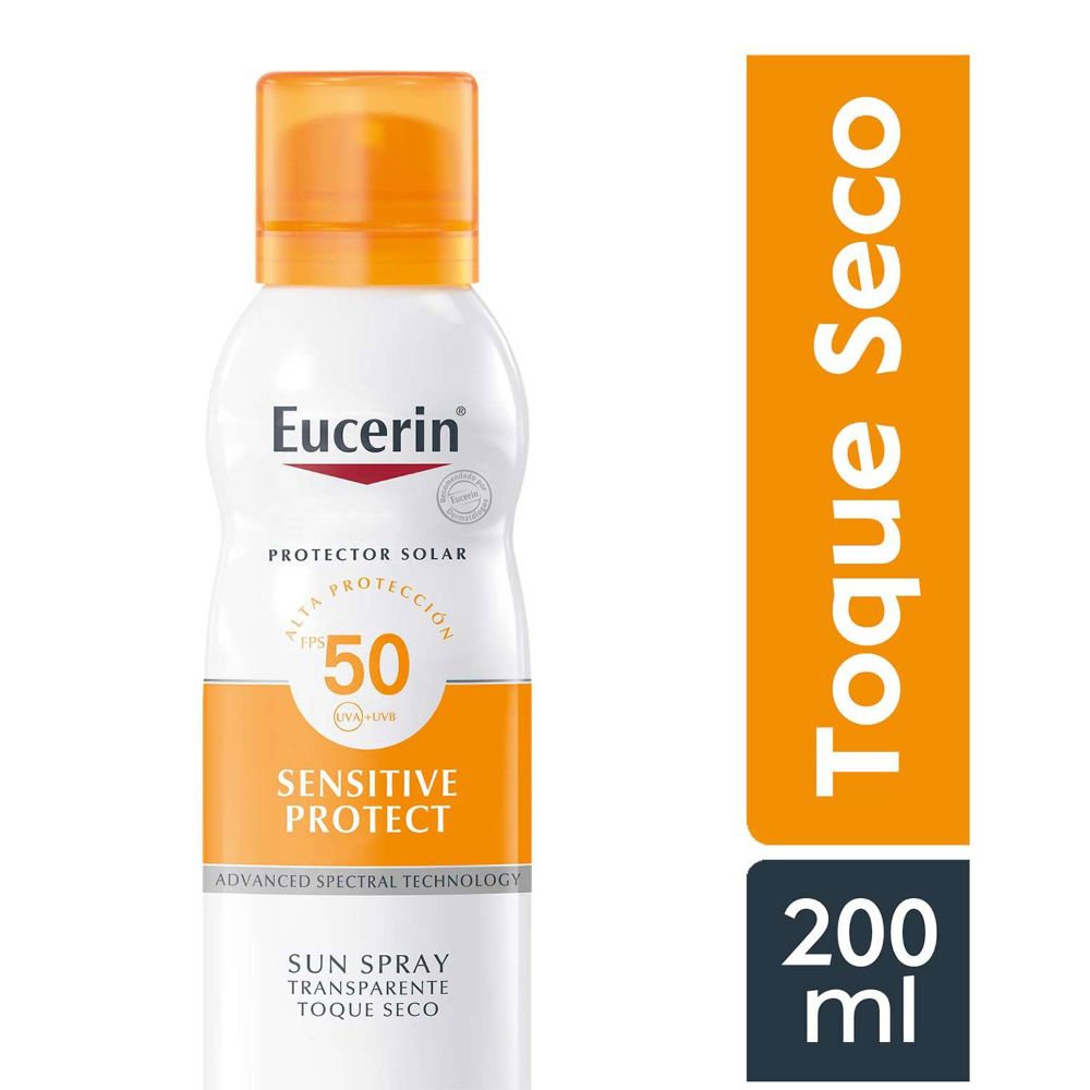 Eucerin Sensitive Protect Aerosol Toque Seco FPS50 Protector