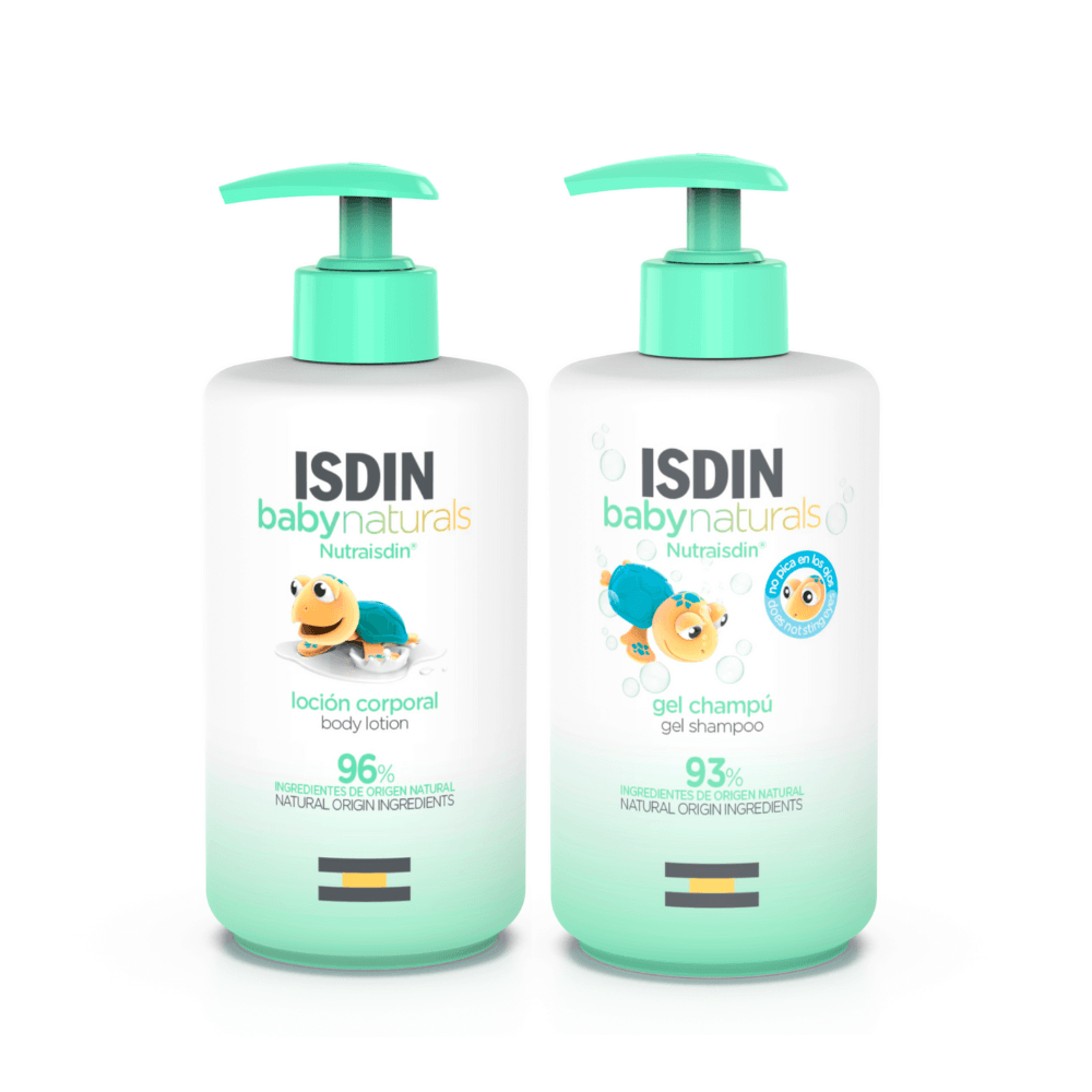 Set Loción Corporal Isdin Baby Naturals 400ml + Shampoo Isdi