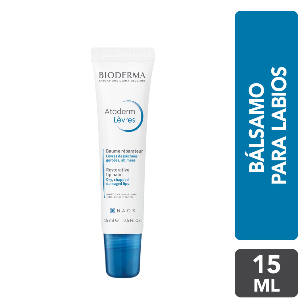 Bálsamo Labial Atoderm Levres Baume Hidratación 15ml Bioderm