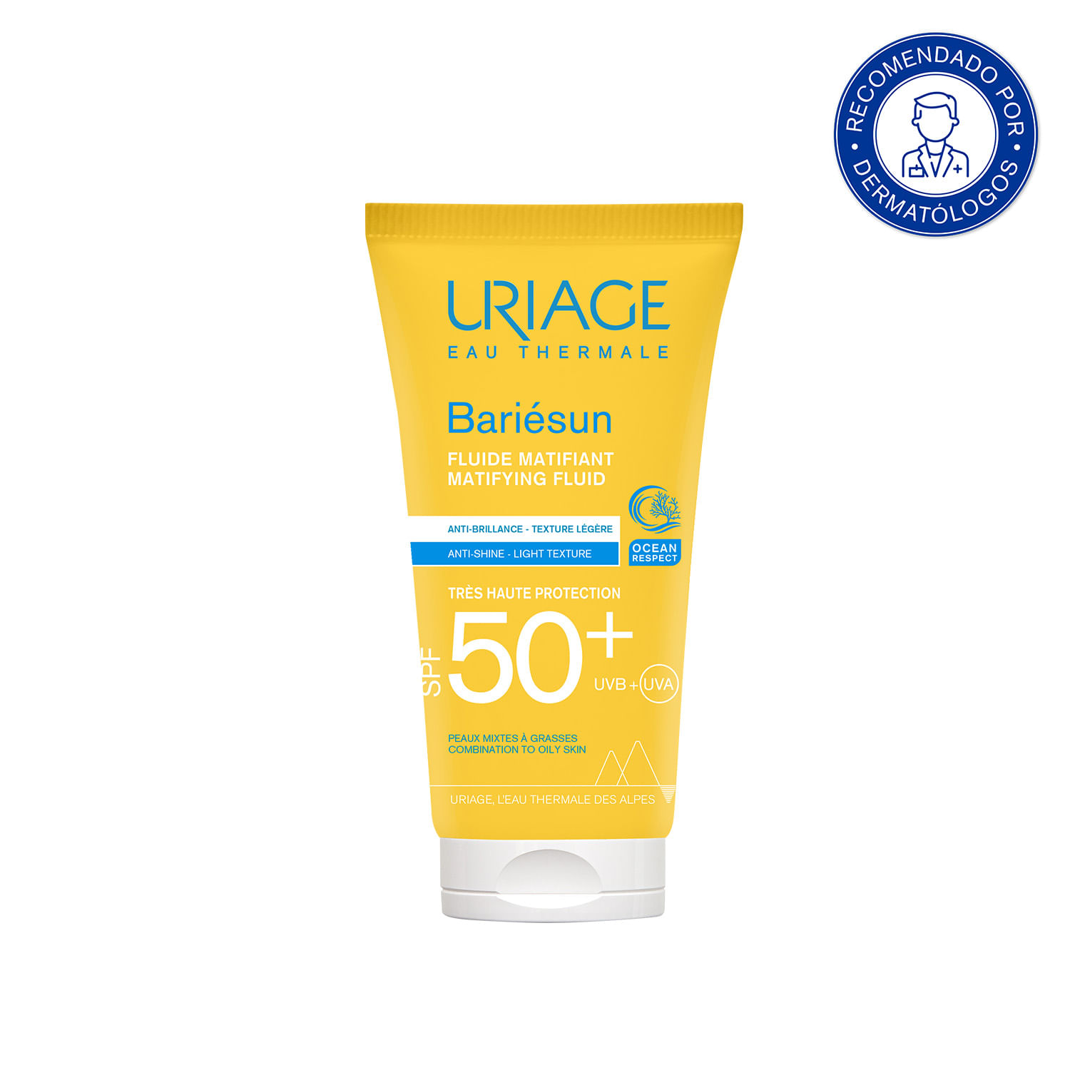 Bloqueador Bariesun Mat Fluido SPF50 + Protección Solar 50 m