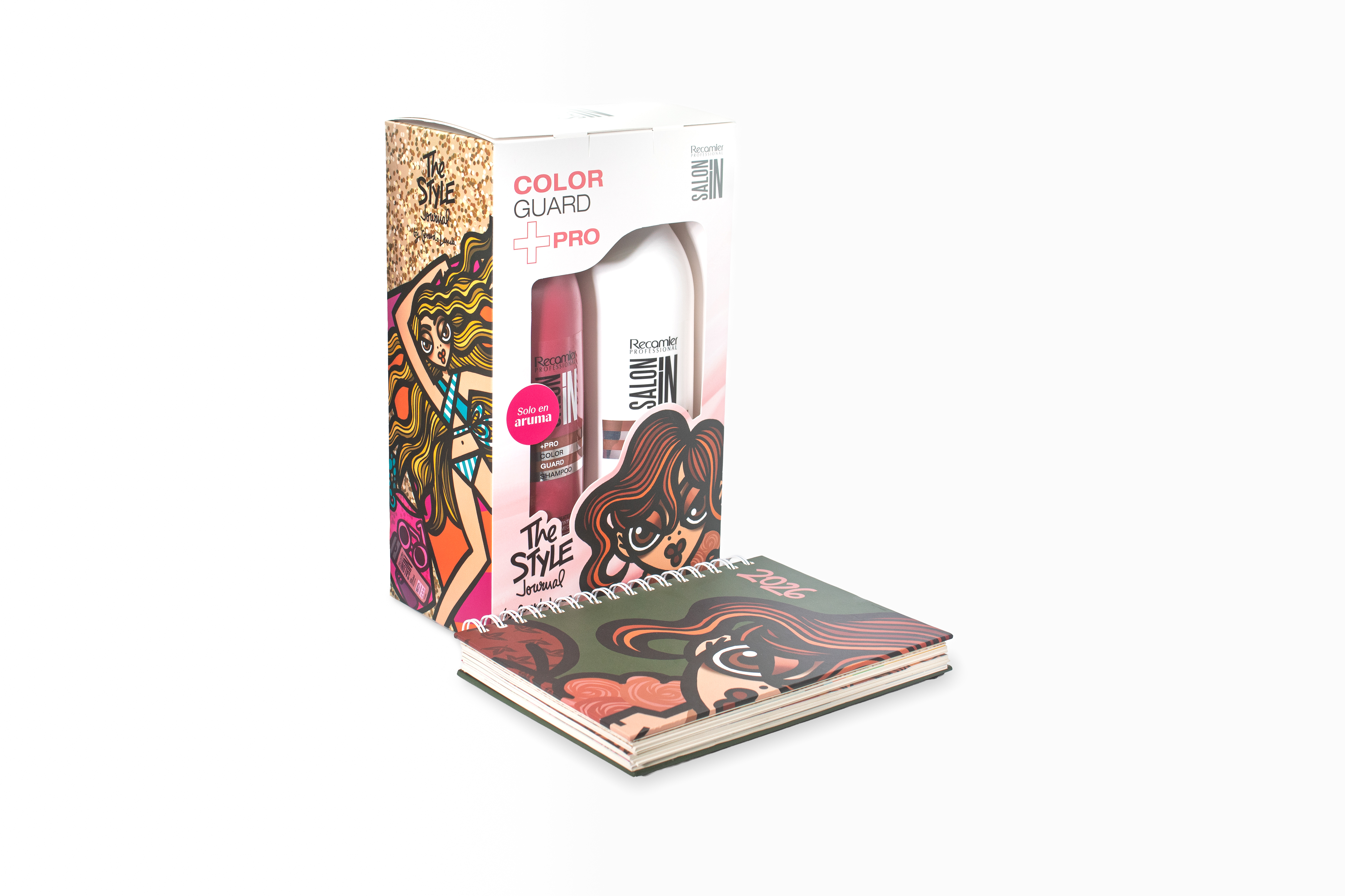 Navidad 2025: Estuche Color Guard1 Litro (Shampoo +Acondicio